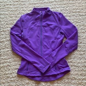 Bright purple lululemon track jacket